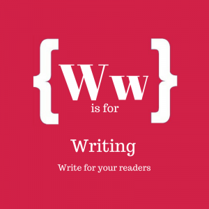 Text: W is for writing